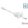 Delock Retractable  USB-A 2.0 -> USB-C M/F Easy 45 modul 0.5m fehér
