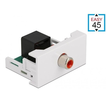 Delock RCA -> RJ45 F/F Easy 45 modul fehér-piros