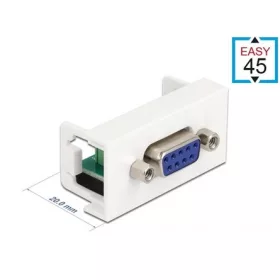   Delock D-Sub 9pin -> Terminal block 6pin F/F Easy 45 modul fehér