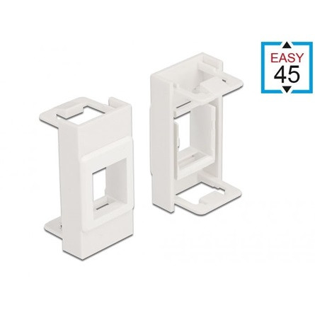 Delock Easy 45 keystone modultartó fehér 22.5x45mm