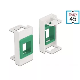 Delock Easy 45 keystone modultartó fehér-zöld 22.5x45mm