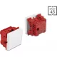 Delock Easy 45 egyes kapcsoló kétpóluső egyirányú 45 x 45 mm, fehér