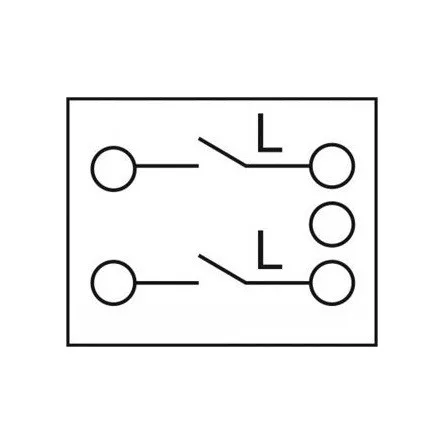 Delock Easy 45 egyes kapcsoló kétpóluső egyirányú 45 x 45 mm, fehér