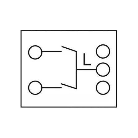 Delock Easy 45 kettes kapcsoló egypólusú egyirányú 45 x 45 mm, fehér