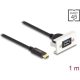 Delock SuperSpeed USB-C 3.2 Gen2 -> USB-A 3.2 Gen 2 M/F Easy 45 modul 1m