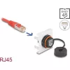Delock Easy 45 Modul Network RJ45 Cat.6A, 45 x 45 mm