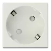 Delock 45 x 45 mm méretű, 45  elrendezésű Easy 45 földelt hálózati csatlakozóaljzat