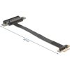 Delock Riser kártya PCI Express 3.0 x1 x1 apa x8-as bővítőhelyre, 30 cm-es kábellel