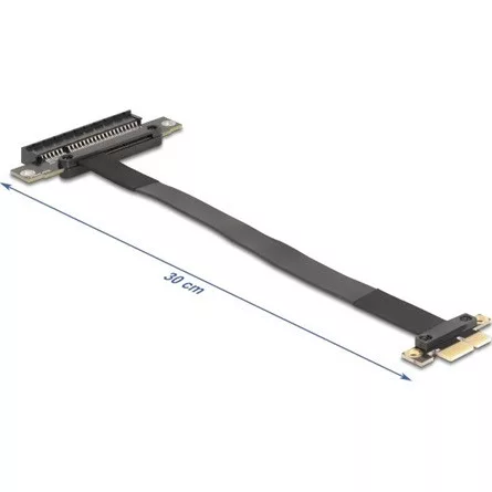Delock Riser kártya PCI Express 3.0 x1 x1 apa x8-as bővítőhelyre, 30 cm-es kábellel