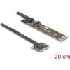 Delock adapter Mini PCIe apa M.2 Key M anya csatlakozóra 20 cm-es kábellel