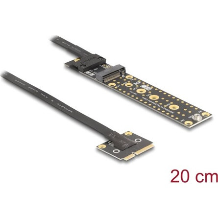 Delock adapter Mini PCIe apa M.2 Key M anya csatlakozóra 20 cm-es kábellel