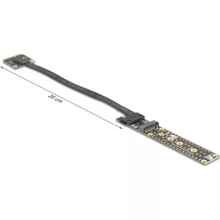 Delock adapter Mini PCIe apa M.2 Key M anya csatlakozóra 20 cm-es kábellel