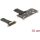 Delock adapter PCIe 3.0 x4 apa 90 -os szögben M.2 Key M anya csatlakozóra, 10 cm-es kábellel