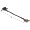 Delock adapter Mini PCIe apa PCIe 3.0 x1 női PCIe 3.0 x1 90 -os szögben, 20 cm-es kábellel