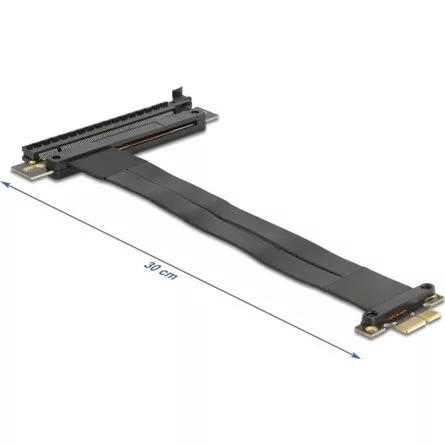 Delock Riser kártya PCI Express 3.0 x1 apa x16-os bővítőhelyre, 30 cm-es kábellel