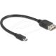 Delock USB 2.0 kábel EASY USB Type Micro apa - EASY USB Type-A anya 0,2 m