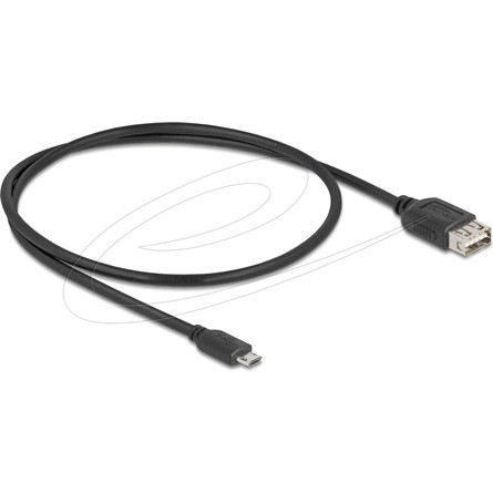 Delock USB 2.0 kábel EASY USB Type Micro apa - EASY USB Type-A anya 0,5 m