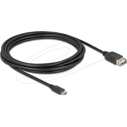 Delock USB 2.0 kábel EASY USB Type Micro apa - EASY USB Type-A anya 3 m