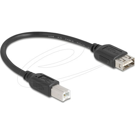 Delock USB 2.0 kábel USB Type-B apa - EASY USB Type-A anya 0,2 m