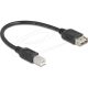 Delock USB 2.0 kábel USB Type-B apa - EASY USB Type-A anya 0,2 m