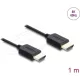 Delock Koaxiális High Speed HDMI kábel 8K 60 Hz 48 Gbps fonott borítással 1 m