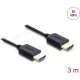 Delock Koaxiális High Speed HDMI kábel 8K 60 Hz 48 Gbps fonott borítással 3 m