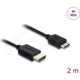   Delock Koaxiális High Speed HDMI kábel HDMI dugó - Mini HDMI dugó 8K 60 Hz 2 m