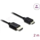 Delock Koaxiális High Speed HDMI kábel HDMI dugó - Mini HDMI dugó 8K 60 Hz 2 m