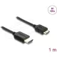Delock Koaxiális High Speed HDMI kábel HDMI dugó - Mini HDMI dugó 8K 60 Hz fonott borítással 1 m