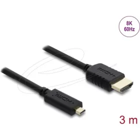   Delock Koaxiális High Speed HDMI kábel HDMI dugó - Micro HDMI dugó 8K 60 Hz 3 m