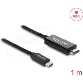   Delock Koaxiális USB Type-C  - HDMI kábel (DP Alt Mode) 4K 60 Hz fonott borítással 1 m