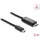 Delock Koaxiális USB Type-C  - HDMI kábel (DP Alt Mode) 4K 60 Hz fonott borítással 2 m