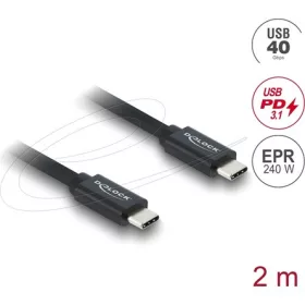 Delock Koaxiális USB 40 Gbps kábel USB PD 3.1 240 W 2 m