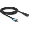 Delock HDMI 2.1 -> HDMI 2.1 M/F video kábel 2m fekete