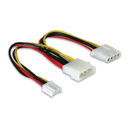 Delock KAB Delock 82111 "Y" elosztó kábel - 4pin Molex + 3,5" FDD - 0,2m