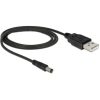 Delock KAB Delock 82197 USB - DC Jack (5,4mm) hálózati kábel - 1m