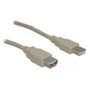   Delock USB-A 2.0 -> USB-A 2.0 M/F adatkábel hosszabbító 1.8m szürke
