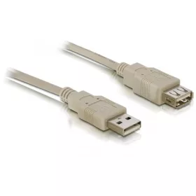   Delock USB-A 2.0 -> USB-A 2.0 M/F adatkábel hosszabbító 3m szürke