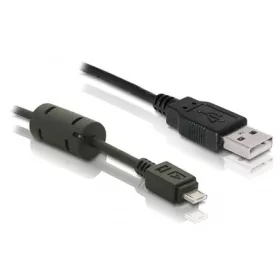   Delock USB-A 2.0 -> USB-A 2.0 micro M/M adatkábel 1m fekete