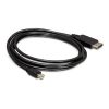 Delock KAB Delock 82438 Mini Displayport - Displayport kábel - 1,8m