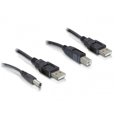 Delock KAB Delock 82461 2db USB-A - DC + USB-B kábelszett - 30cm