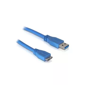   Delock Kábel - 82531 (USB3.0 A – USB3.0 Micro-B kábel, apa/apa, kék, 1m)