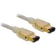 Delock Firewire 6/6 (IEEE-1394) -> Firewire 6/6 (IEEE-1394) M/M adatkábel 1m fekete
