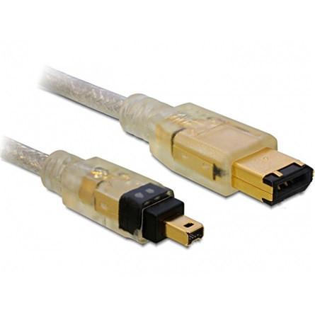 Delock KAB Delock 82576 6pin / 4pin FireWire összekötő kábel - 1m