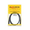 Delock Kábel - 82584 (HDMI -> HDMI, apa-apa, 4K, 1m)