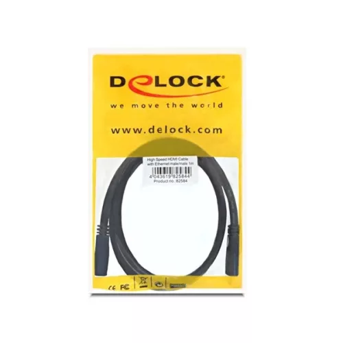 Delock Kábel - 82584 (HDMI -> HDMI, apa-apa, 4K, 1m)