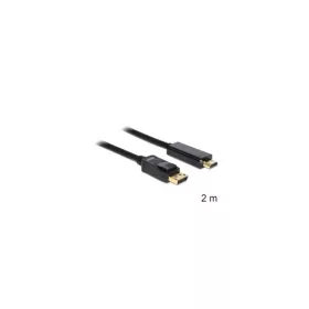   Delock Kábel - 82587 (Displayport -> HDMI, apa-apa, FullHD, 2m)