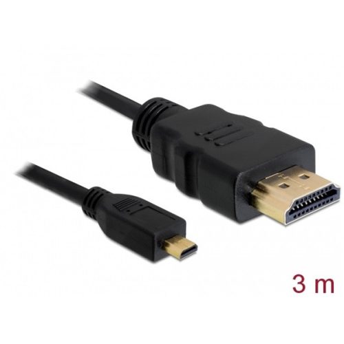 Delock Kábel - 82663 (HDMI -> Micro-HDMI, apa-apa, 3m)