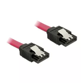 Delock SATA 3 F/F adatkábel 0.1m piros