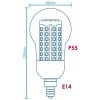 Delock KAB Delock 82681 USB 2.0 A apa - USB miniB 5pin elfordított apa átalakító kábel - 1m